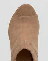 Thumbnail for your product : ASOS ELDER Wide Fit Leather Peep Toe Shoe Boots