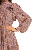 Thumbnail for your product : Ulla Johnson Luna Print Long Sleeve Minidress