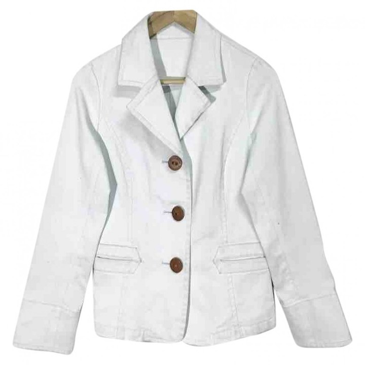 burberry white denim jacket
