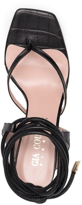 Gia Couture Tie-Fastening Ankle Strap Sandals