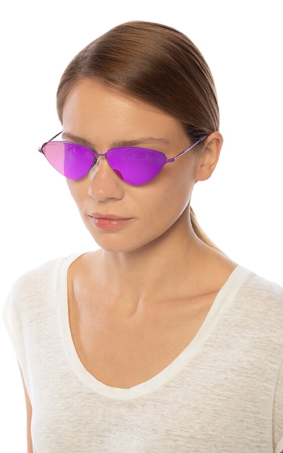 Balenciaga Branded Sunglasses Women's Pink - ShopStyle