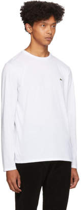 Lacoste White Classic Long Sleeve T-Shirt