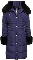 Thumbnail for your product : Moschino Boutique Shearling-trimmed Quilted Shell Down Coat