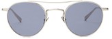 Thumbnail for your product : Garrett Leight X Rimowa Round Metal Sunglasses - Navy