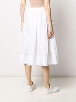 Thumbnail for your product : Fay pleated A-line skirt