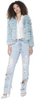 Thumbnail for your product : Alice + Olivia Fawn Silver Fur Jacket