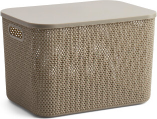 TJMAXX Large Compact Textured Bin With Lid - ShopStyle Baskets & Boxes