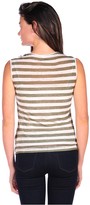 Thumbnail for your product : Majestic Striped Double Layer Tank