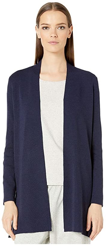 Similar Bleed Trivial Eileen Fisher Ultrafine Merino Simple Long Cardigan (Midnight) Women's  Sweater - ShopStyle