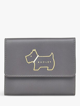 Radley Heritage Dog Outlined Leather Tri-Fold Purse