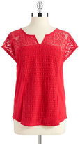 Thumbnail for your product : Lucky Brand Lace Patchwork Top