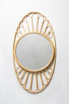Thumbnail for your product : Anthropologie Midcentury Wicker Optic Mirror
