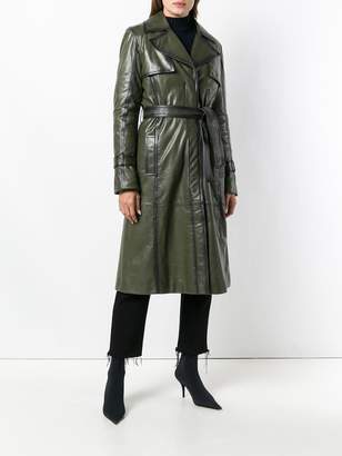 Drome leather trench coat