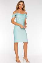 Thumbnail for your product : Quiz Mint Green Cold Shoulder Midi Dress