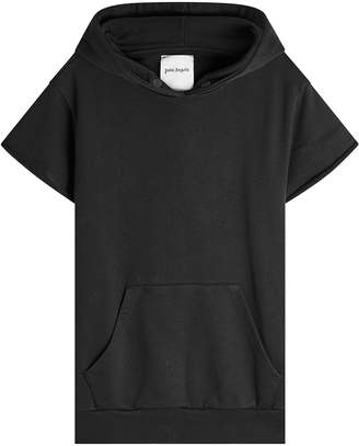 Palm Angels Short Sleeved Cotton Hoody