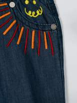 Thumbnail for your product : Stella McCartney Kids rainbow embroidered Pipkin pants