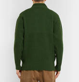 Thumbnail for your product : Oliver Spencer Mercantile Shawl-Collar Wool Sweater - Men - Green