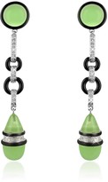 Thumbnail for your product : A-Z Collection Jade Drop Clip-On Earrings