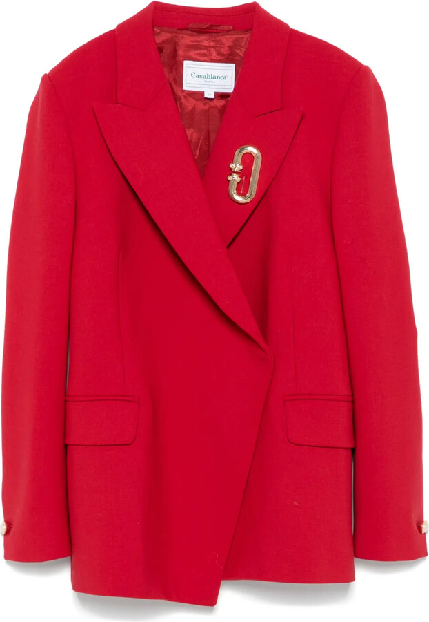 Casablanca Asymmetric Double-Breasted Blazer