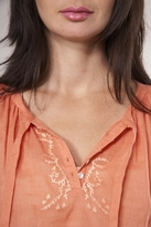 Thumbnail for your product : Joie Austin Embroidered Flutter Sleeve Top in Saffron
