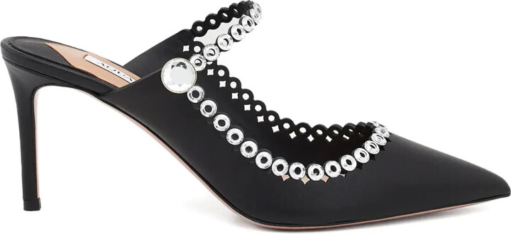Aquazzura 80mm Carnaval pointed strap mules