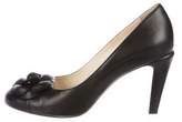 Thumbnail for your product : Chanel Camellia Leather Pumps