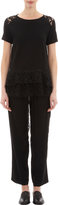 Thumbnail for your product : Thakoon Crepe & Lace Peplum Top