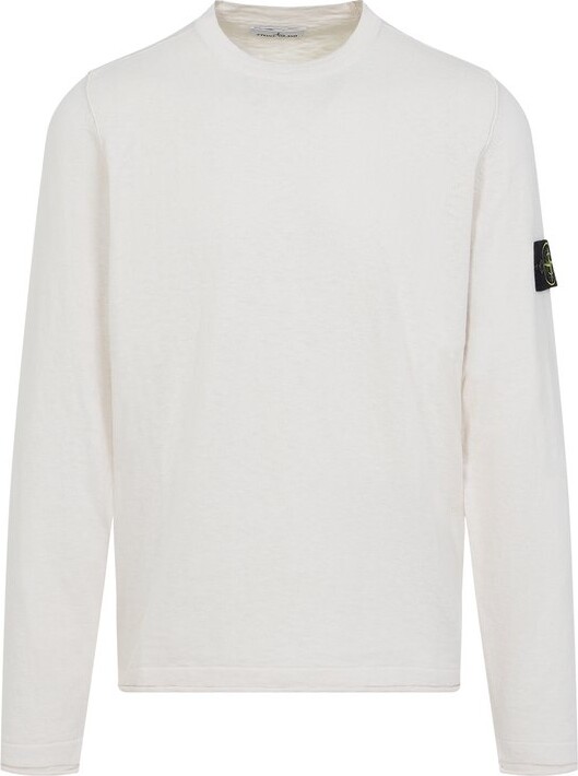 Stone Island Logo Patch Crewneck Sweatshirt
