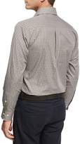 Thumbnail for your product : Peter Millar Crown Shipyard Mini-Check Cotton Shirt, Brown
