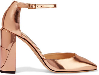 Jimmy Choo Mabel Mirrored-leather Pumps - Pink