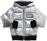 Thumbnail for your product : DKNY Metallic Nylon Puffer Jacket