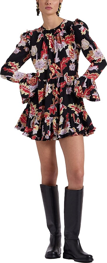 La DoubleJ Short Visconti Dress Crepe De Chine