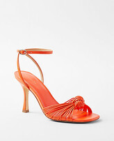 Thumbnail for your product : Ann Taylor Knotted Leather Sandals