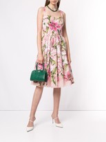 Thumbnail for your product : Dolce & Gabbana Lily Print Flared Style Dress