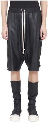 Rick Owens Basket Swinger Leather Shorts