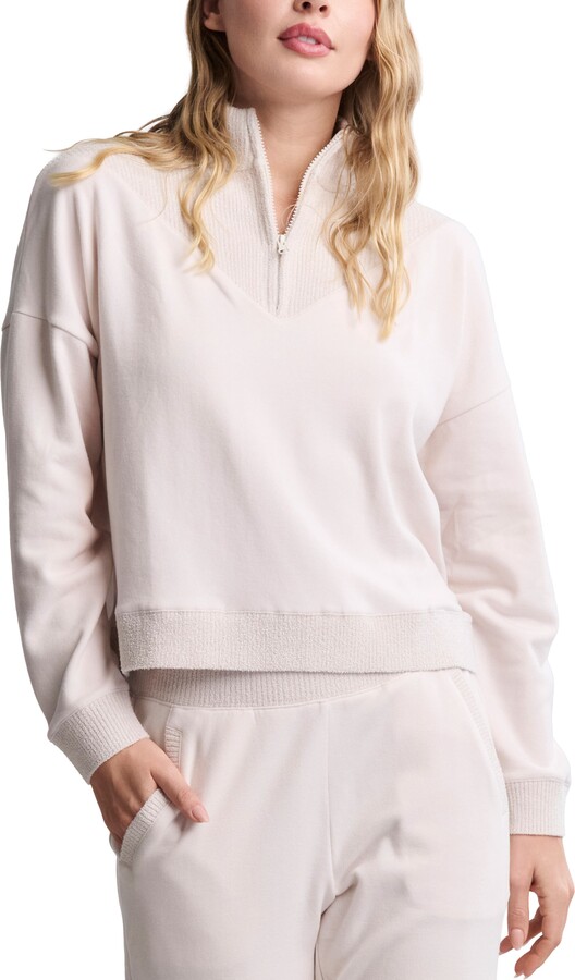 Barefoot Dreams CozyChic Ultra Lite Rib Quarter Zip