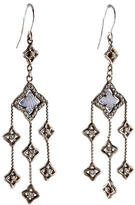 Thumbnail for your product : David Yurman Chalcedony & Diamond Quatrefoil Chandelier Earrings
