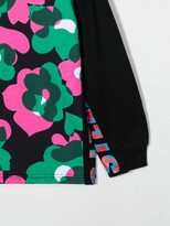 Thumbnail for your product : Stella McCartney Kids Floral-Print Panelled Hoodie