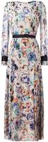 Giorgio Armani pleated floral paint dress