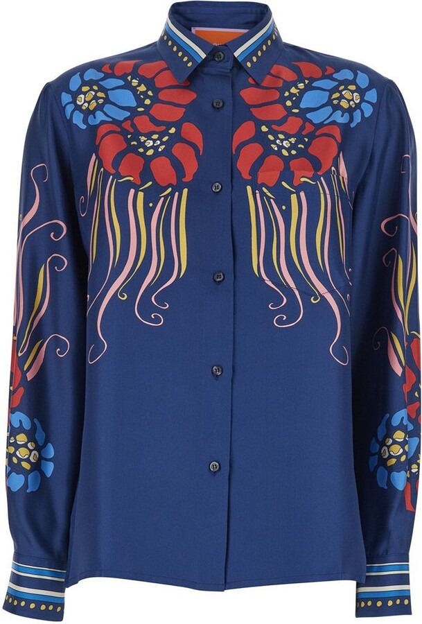 La DoubleJ Printed Silk Shirt