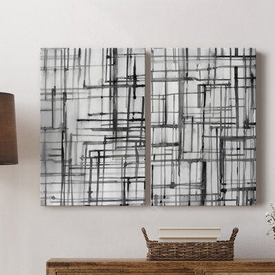 Wexford Home Line Meditation I-Premium Gallery Wrapped Canvas -Ready to Hang