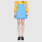 Thumbnail for your product : Gucci Silk wool mini skirt