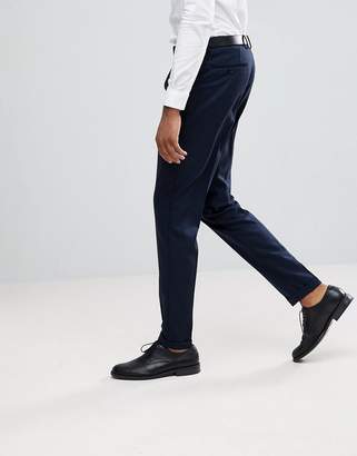 Selected Tapered Smart Trousers In Texture
