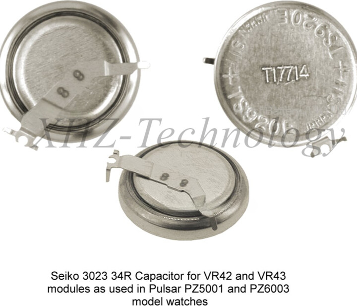 3023 34R TS-920E 3023.34R TS920E 3023-34R MT920 Seiko Watch Kinetic Energy Rechargeable Battery VR42 VR43 PZ5001 PZ6003 PZ6003X1