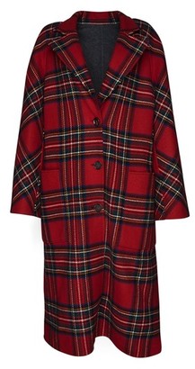 Burberry Women's Scottish Tartan Wool & Cashmere Reversible Coat
