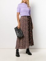 Thumbnail for your product : Junya Watanabe Patched Floral Print Skirt