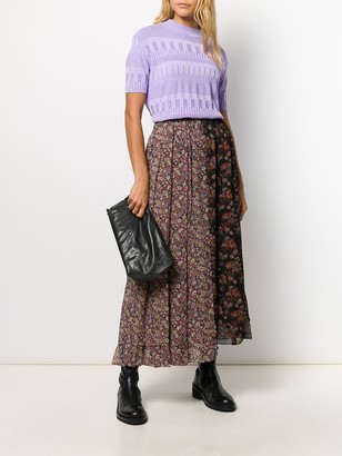 Junya Watanabe Patched Floral Print Skirt