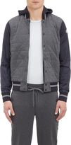 Thumbnail for your product : Moncler Quilted Hooded Jacket-Grey