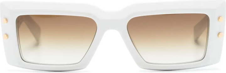 Balmain Eyewear Impérial rectangle-frame sunglasses
