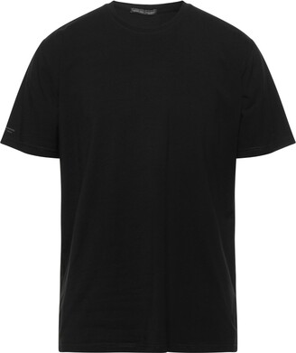 Grey Daniele Alessandrini XXL Man Black T-shirt Cotton, Elastane